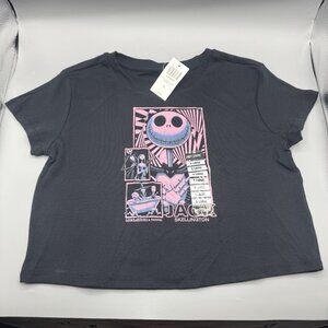 The Nightmare Before Christmas Black Pink Tonal Girls Baby T-Shirt X-LARGE New